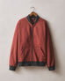 Men's Fleece Bomber Jacket - Russet Brown Black